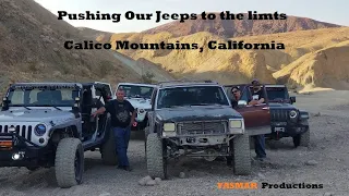 Pushing our Jeeps to the Limits, Part 1, Odessa Canyon, Calico Mountains, California