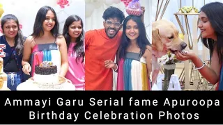 Ammayi Garu Serial fame Apuroopa (Nisha Ravikrishnan) Birthday Celebration Photos