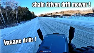 DRIFTING A CHAIN DRIVEN LAWN MOWER