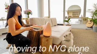 decorating + cleaning my NYC apartment! |  MOVING ALONE AT 19 ep.8