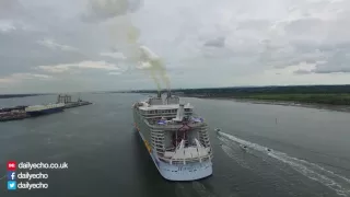 Harmony of the Seas' maiden voyage to Rotterdam