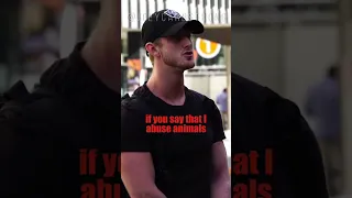 Carnivore threatens vegan “We’re gonna have a problem”