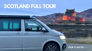 First long trip into Scotland in our VW California Ocean Campervan was worth the miles  - full tour