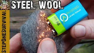 Steel Wool Fire Starter