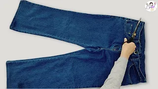 [DIY] ✂️✂️✂️!! Do not throw away your old jeans. You will love it.