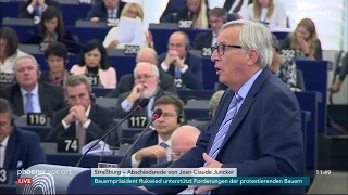 Abschiedsrede des scheidenden EU-Kommissionspräsidenten Jean-Claude Juncker am 22.10.19