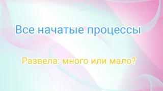 Все мои начатые процессы вышивки - много или мало?