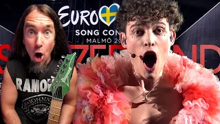 Metal Guitar Player REACTS to NEMO "THE CODE" @ Eurovision Song Contest 2024 SWITZERLAND
