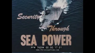 1957  U.S. NAVY AIRCRAFT CARRIER STRIKE FORCE MOVIE  REGULUS MISSILE  USS SARATOGA 76094