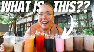 Australian REACTS TO STRANGE THAI DRINKS for the FIRST TIME! 🇹🇭