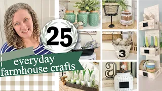 25 EASY Dollar Tree DIYs (Farmhouse) Home Decor Craft Projects