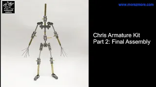 Stop Motion Puppet Armature Kit "Chris".  Assembly video Part 2 - Final Assembly