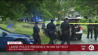 Large police presence at scene in northwest Detroit