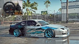 Rebuilding Nissan 180SX Type X - NFS Heat - Logitech G29 Gameplay