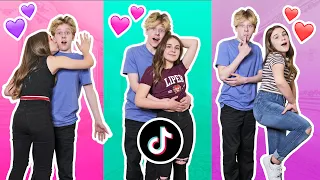 RECREATING COUPLES Tik Toks With My CRUSH Challenge **RELATIONSHIP GOALS** ❤️|Lev Cameron