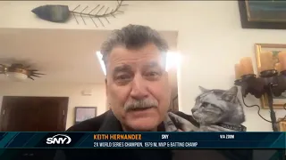 Keith Hernandez's cat interrupts his interview | 04/09/21