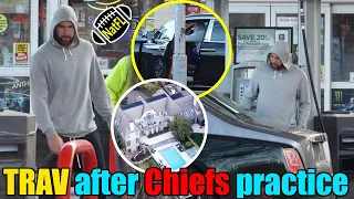 Travis Kelce returned home after Chiefs practice to an Empty House on Friday