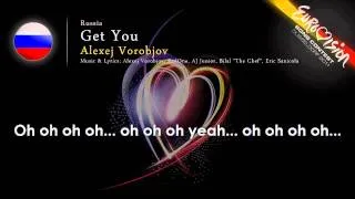 Alexej Vorobjov 'Get You' Russia   ESC 2011   onscreen lyrics