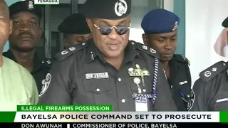 Bayelsa Police Command set to prosecute illegal firearms possession