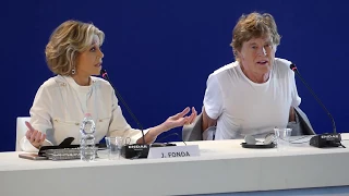 Jane Fonda and Robert Redford press conference Venice Film Festival 2017