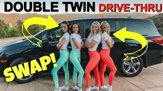 Double TWIN SWAP Drive Thru Prank Ft The MERRELL TWINS!