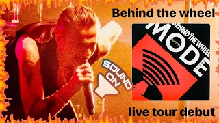 Behind the wheel Depeche Mode live Tour debut at London O2 27/01/2024 Memento Mori
