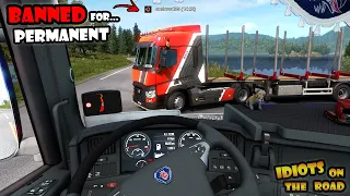 ★ IDIOTS on the road #78 - Permanent BAN For Cheating - Funny Moments ETS2MP - Fails&Wins