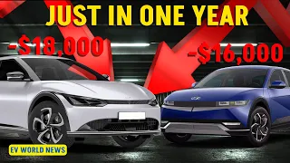 The 10 Fastest Depreciating Cars  - 5 are EVs