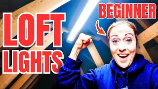 The BEST attic/loft lights installation for BEGINNERS? {No Electrician Needed!}
