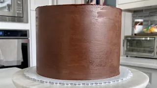How to Cover a Cake Smoothly with Chocolate Ganache | Pricing Ganache Cakes | Cake Decorating in 4K