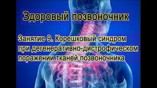 Занятие 9.   Корешковый синдром при ДДИ позвоночника