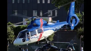 Heli Union Eurocopter AS365N3 Dauphin F-GNYH / Start Up and Take Off at Paris Heliport