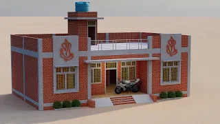 4 Bedroom Village House Design,एक मंजिल का शानदार मकान का नक्शा,गांव में घर कैसे बनाये