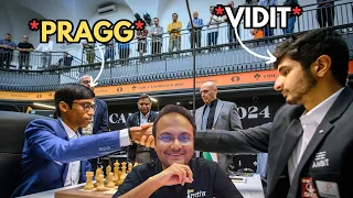 Why did Pragg and Vidit smile at each other at the end of the game? | FIDE Candidates 2024