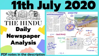 The Hindu Newspaper Analysis 11 July 2020 | Current Affairs for UPSC/IAS | #TheHinduNewspaper