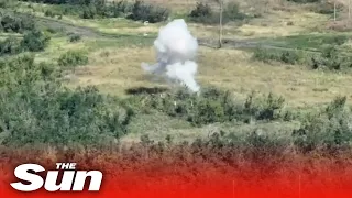 Ukrainian artillery drops multiple bombs on Russian positions in Kupyan area