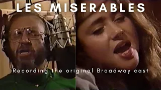 Colm Wilkinson and Frances Ruffelle recording Les Miserables in 1987
