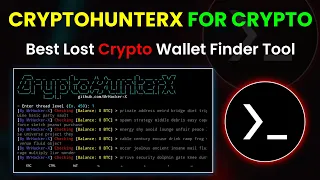 CryptoHunterX: Find Lost Crypto Wallet | By Technolex