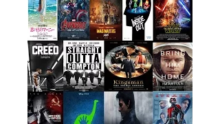 My Top Movies of 2015! (Re-upload)