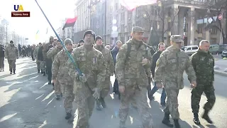 В Киеве прошел марш памяти защитников Дебальцевского плацдарма