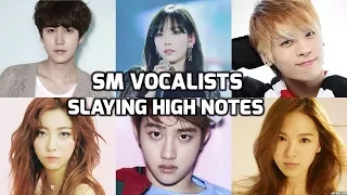 SM Entertainment Vocalists Slaying High Notes! Part 1| SM 엔터테인먼트 가수 : 고음모음