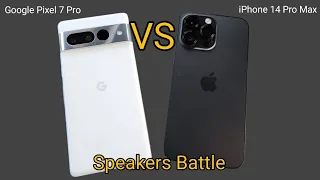 Google Pixel 7 Pro vs Apple iPhone 14 Pro Max Speakers Comparison
