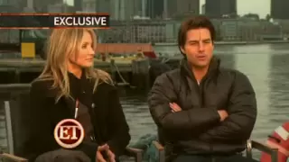 Tom Cruise and Cameron Diaz on the set of Knight and Day ( ET interview)