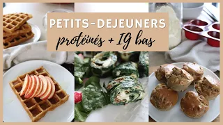 Petit déjeuner IG bas et protéiné - Recettes healthy et faciles sans sucre ajouté