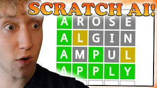SCRATCH AI Learns To Quickly Beat WORDLE!!!