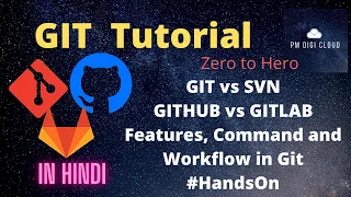 Git Tutorial | Know All Essential Commands with Hands-on | Quickly Understand Github Gitlab in Hindi