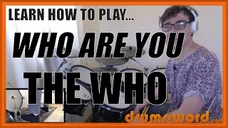 ★ Who Are You (The Who) ★ Drum Lesson PREVIEW | How To Play Song (Keith Moon)