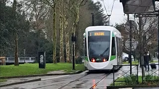 Tramway Ligne 1 en CAF Urbos 3 du réseau Naolib à Nantes