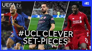 #UCL Clever Set-Pieces | Ronaldinho, Bernardo, Alexander-Arnold...