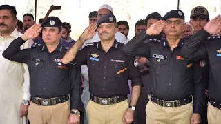 Funeral Prayers Shaheed Police HC Rameez at PHQ Garden South